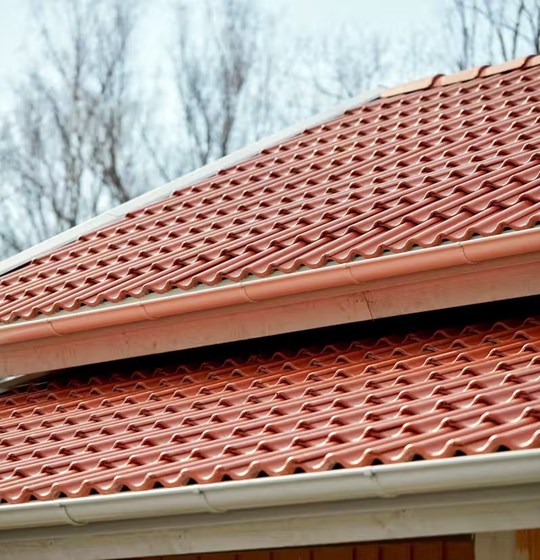 2 panntak som ligger omlott på villa