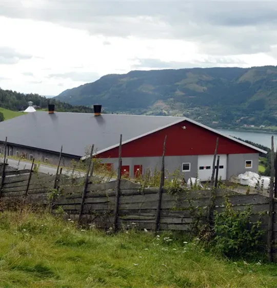 Nytt tak av Korrugerad plåt på ladugård